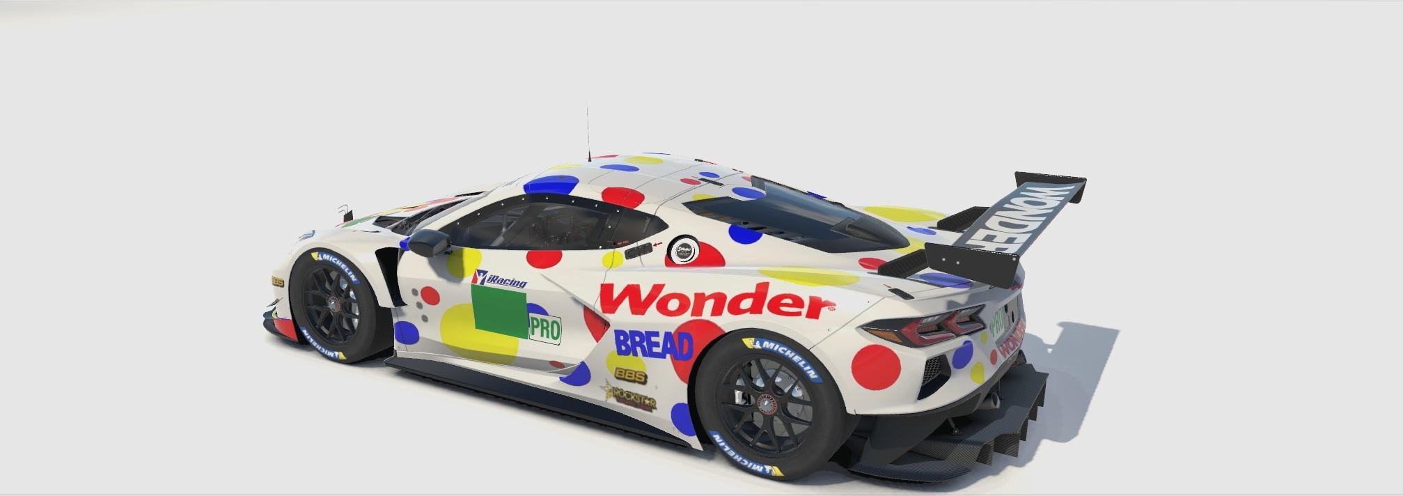 Preview of Wonder Bread Corvette C8.R GTE .. No # by Bernie Mobbs