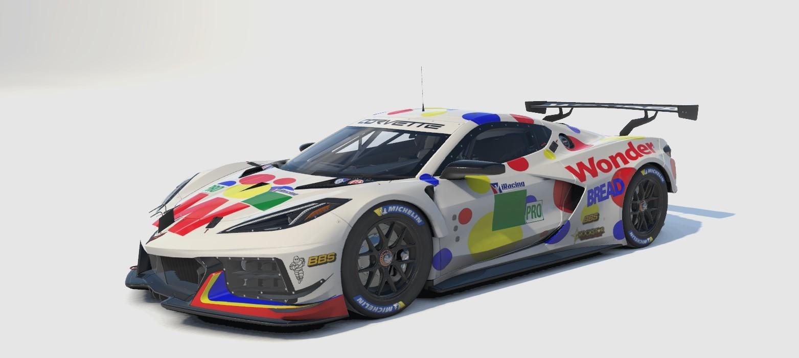 Preview of Wonder Bread Corvette C8.R GTE .. No # by Bernie Mobbs