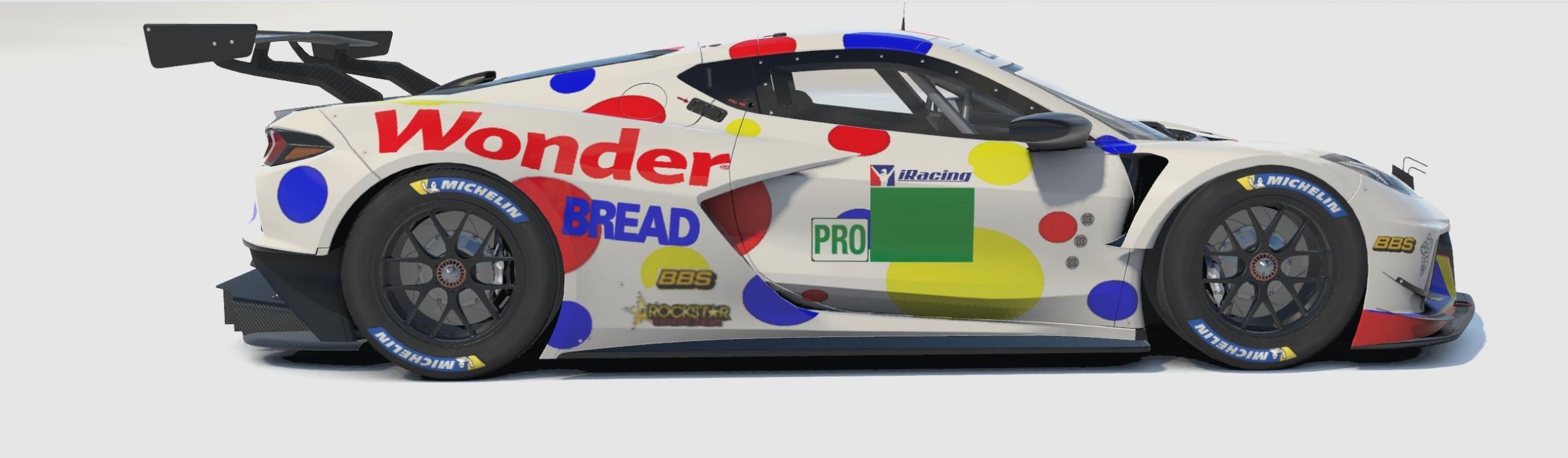 Preview of Wonder Bread Corvette C8.R GTE .. No # by Bernie Mobbs