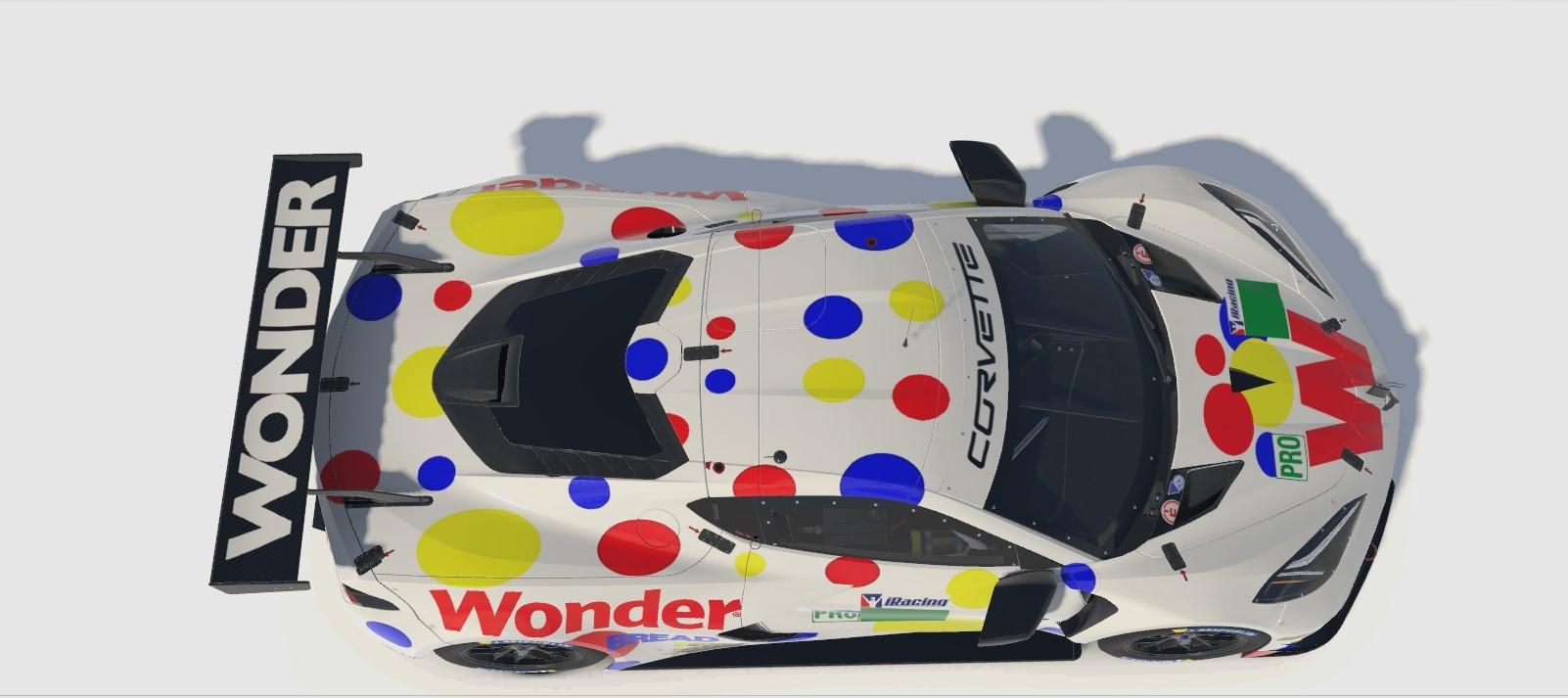 Preview of Wonder Bread Corvette C8.R GTE .. No # by Bernie Mobbs