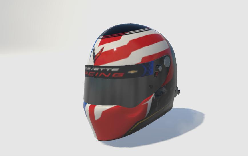 Preview of Corvette Racing Patriot Jake Helmet by Pat Gabriel