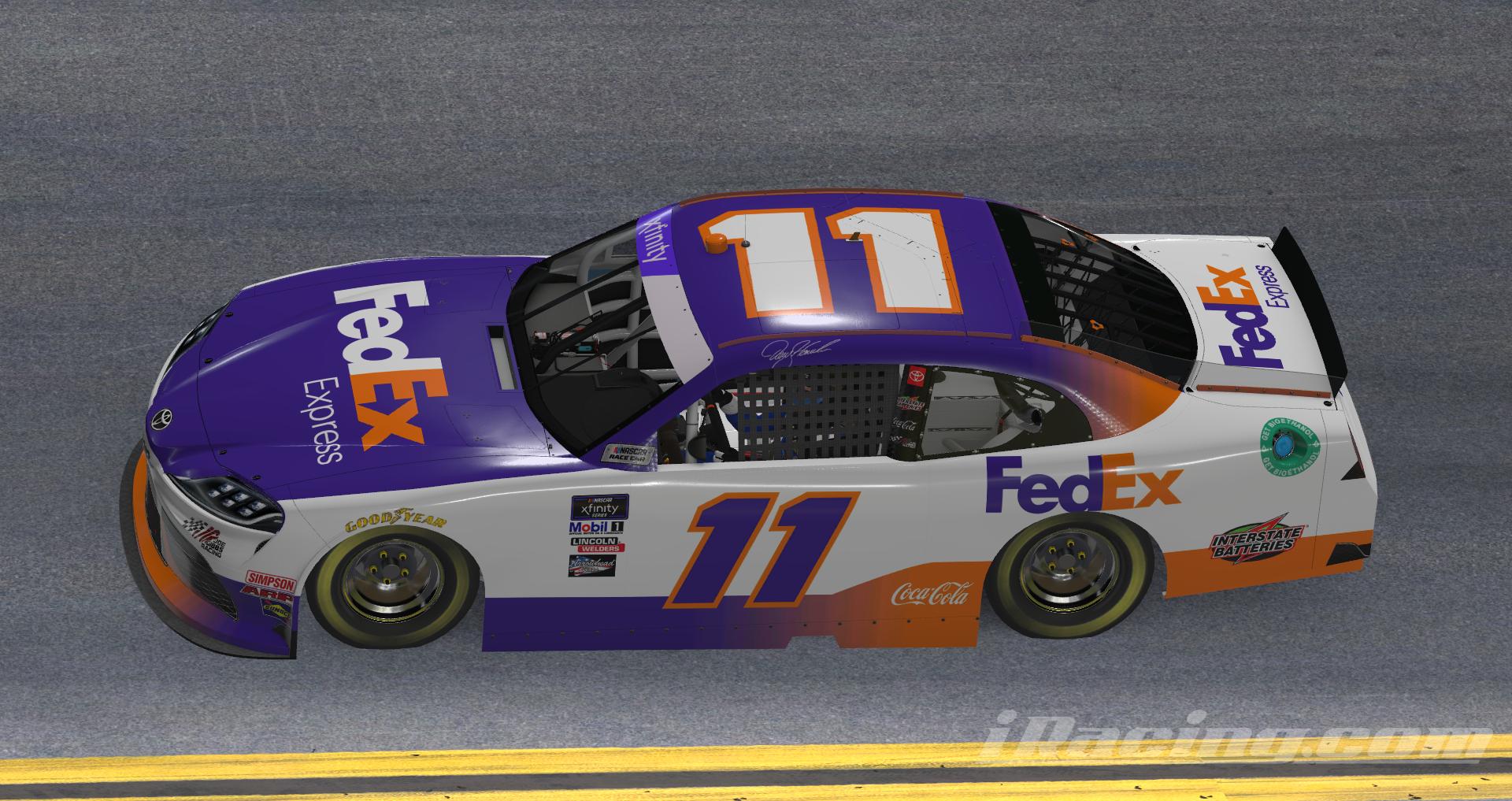 Preview of Denny Hamlin FedEx Xfinity With Number by Martin Roberg