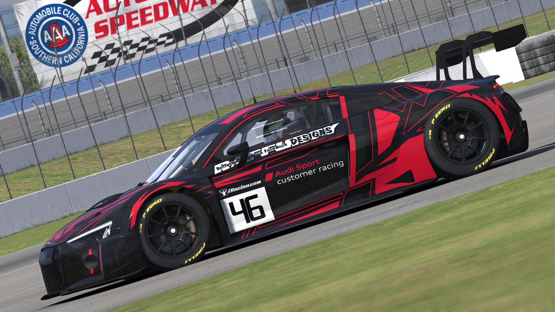 Red R8 Gt3 Audi R8 LMS GT3 Red by Dillon Raffurty - Trading Paints