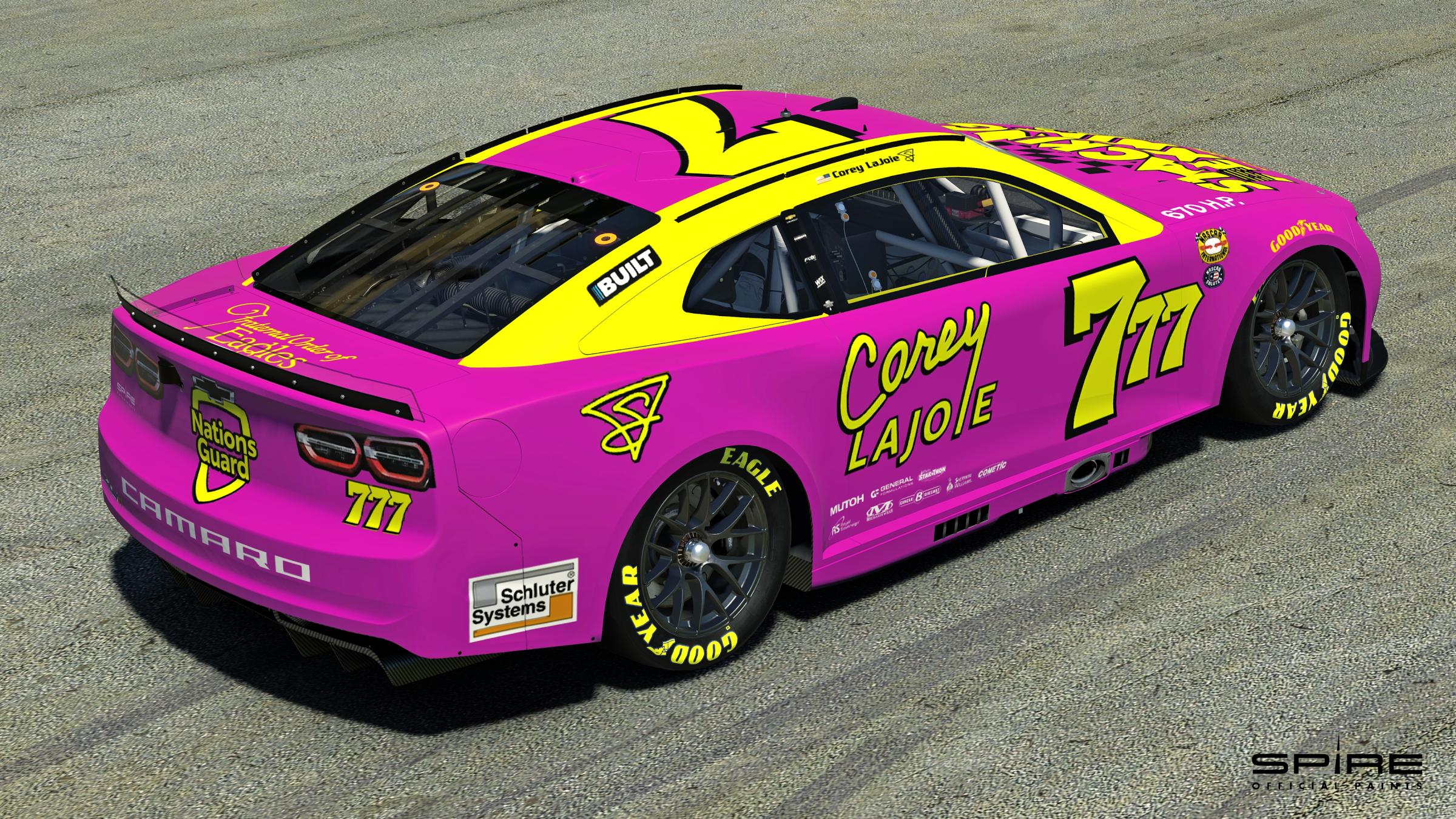 Preview of Official 2022 #7 Corey Lajoie Marty Robbins Throwback With Numbers by Spire Motorsports