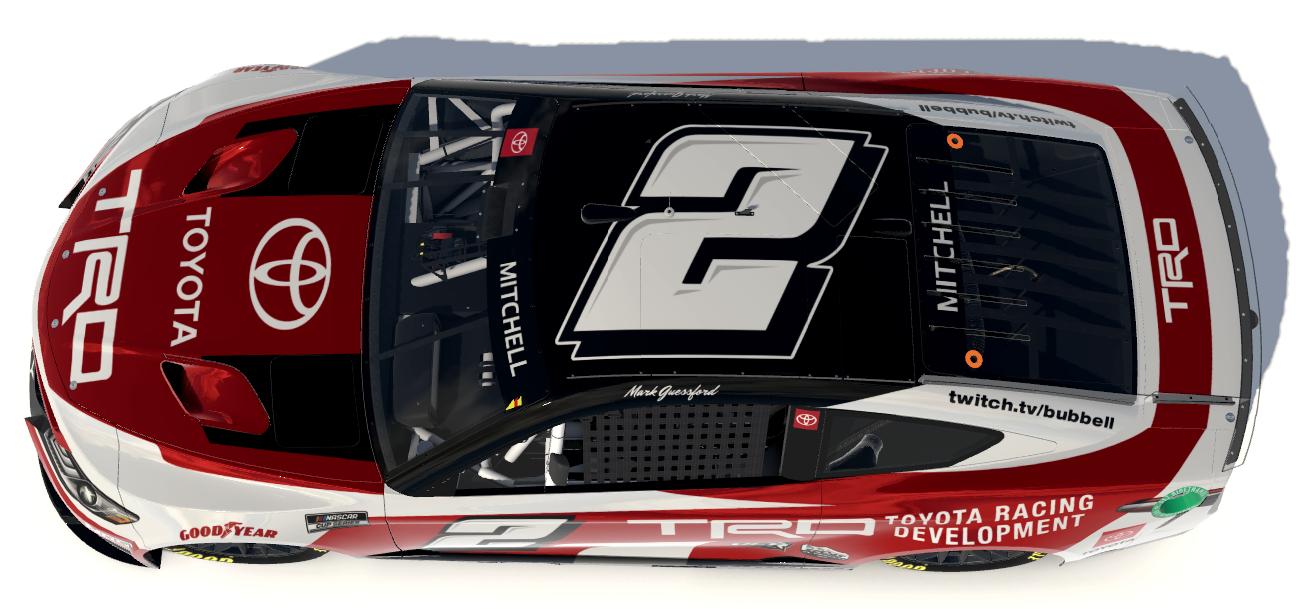 Preview of Mark Guessford #2 - NASCAR Cup Series Next Gen Toyota - TRD / Lucas Oil / VLR / NOS Energy by Kenny Mitchell