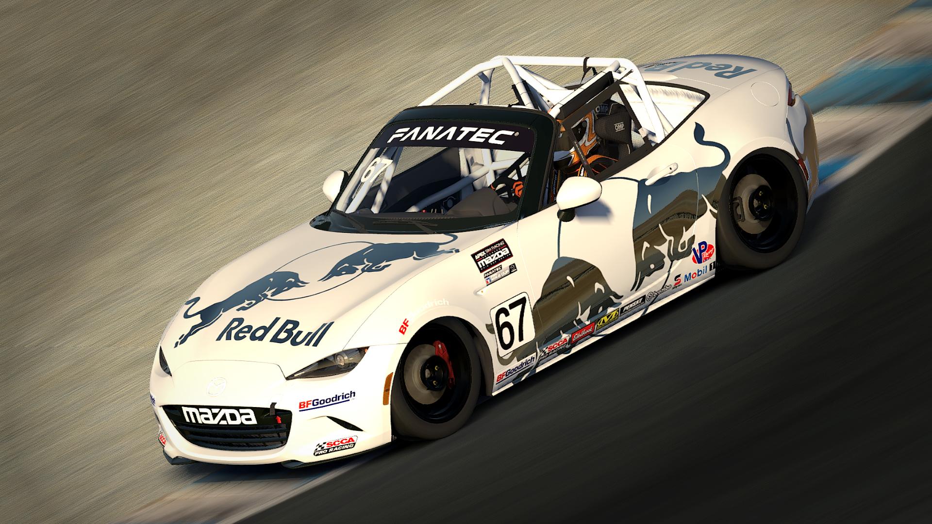Preview of White Stealth Red Bull Mazda by Jordan Davis-Flint
