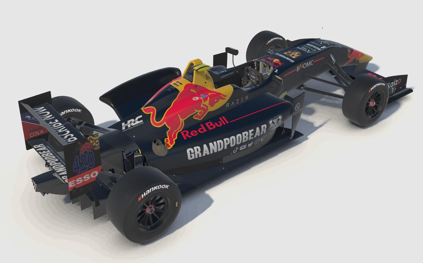 Preview of GrandPooBear Dallara F3 RedBull F1 livery by Derek Gilray