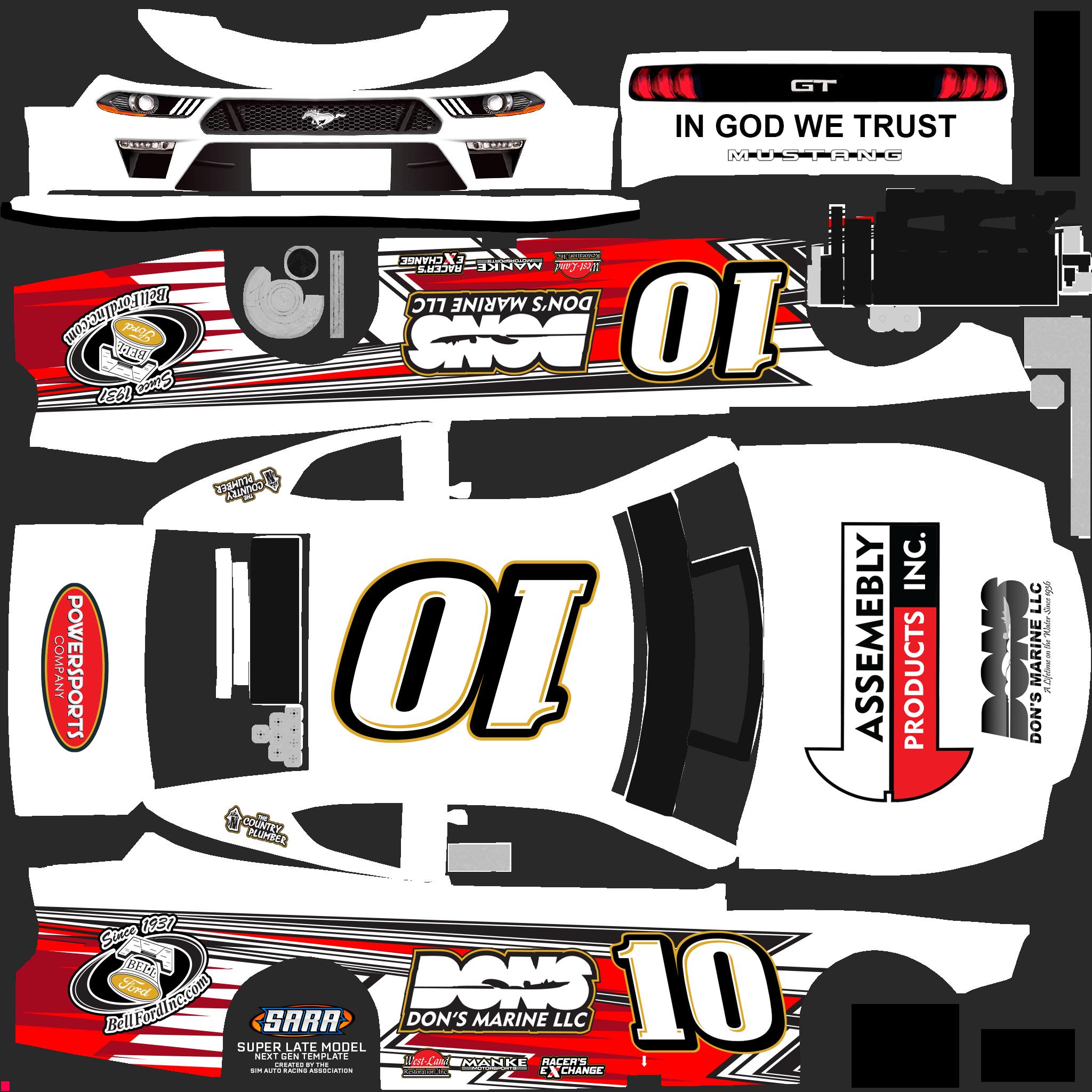 Preview of Stephen Manke Super late model White by Tanner Berge