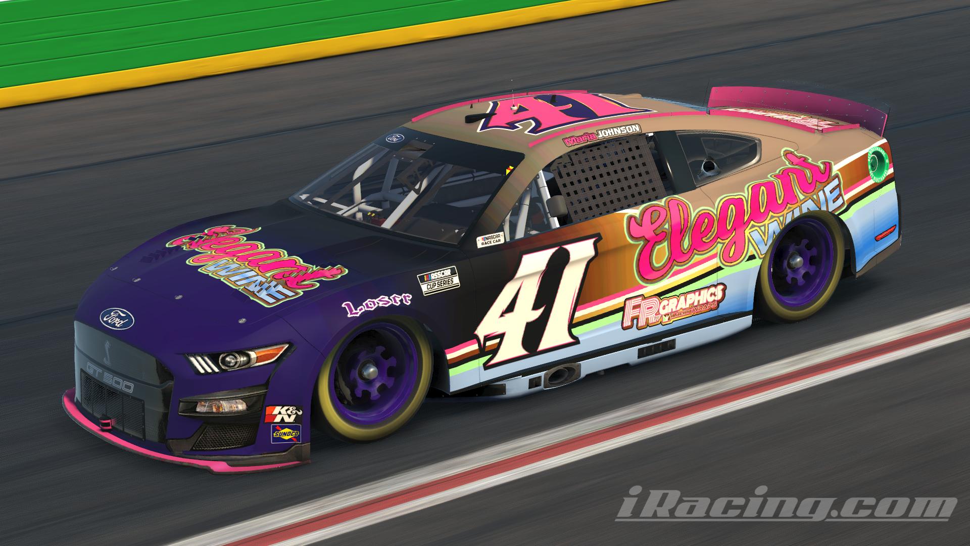Maria Johnson 2022 ASSCAR Cup Series Elegant Wine Ford Mustang by Manix ...