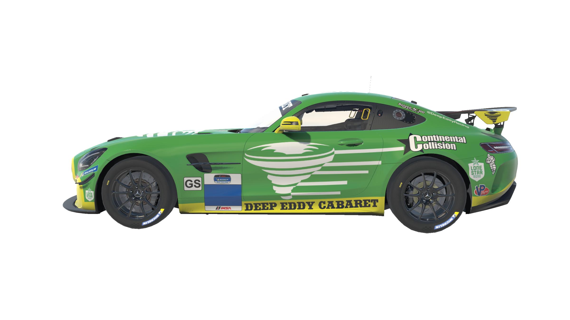 Deep Eddy Racing Mercedes AMG GT4 Green by Chris Uglietta - Trading Paints