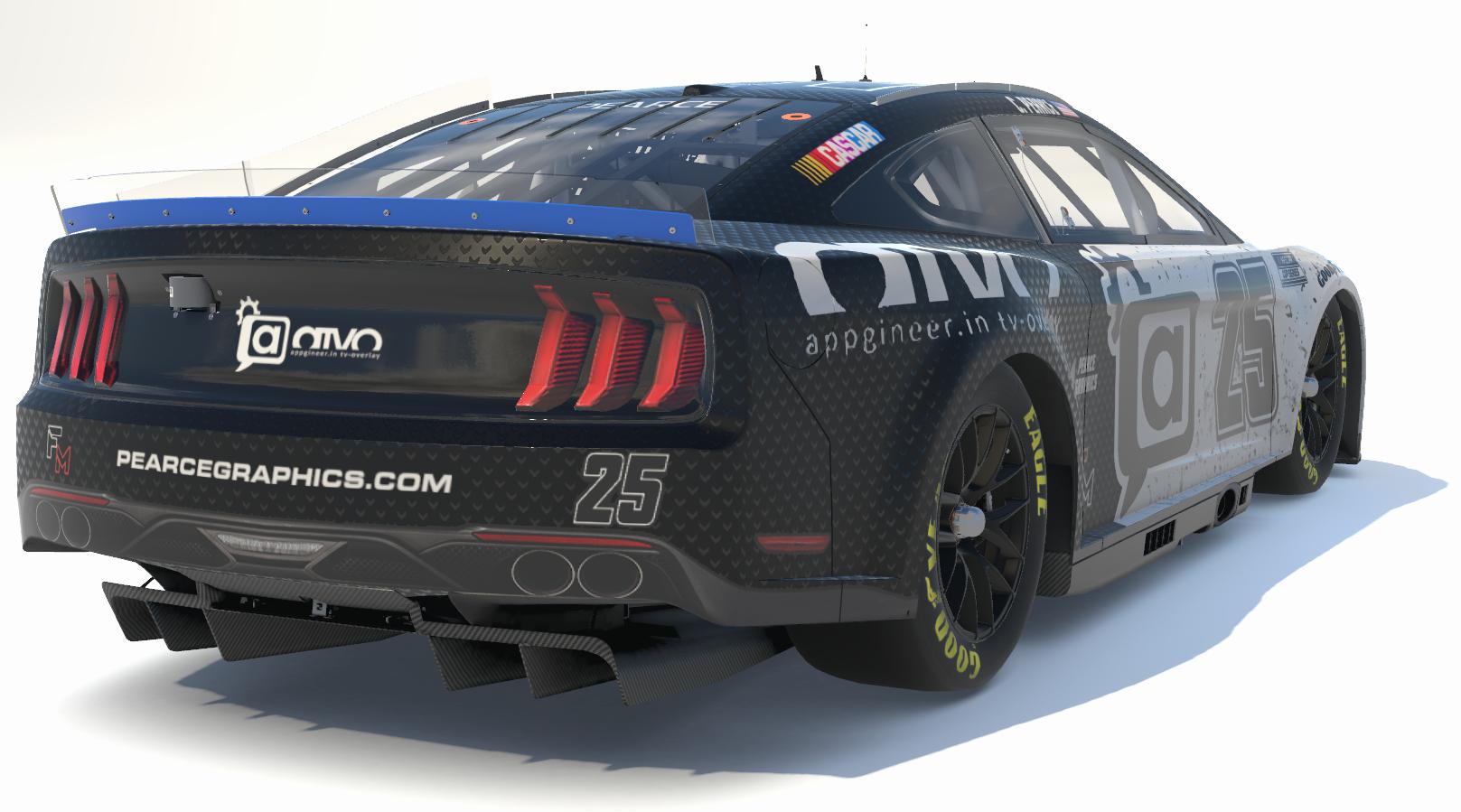 Preview of #25 ATVO Next Gen Ford Mustang (CASCAR) by Chris F Pearce