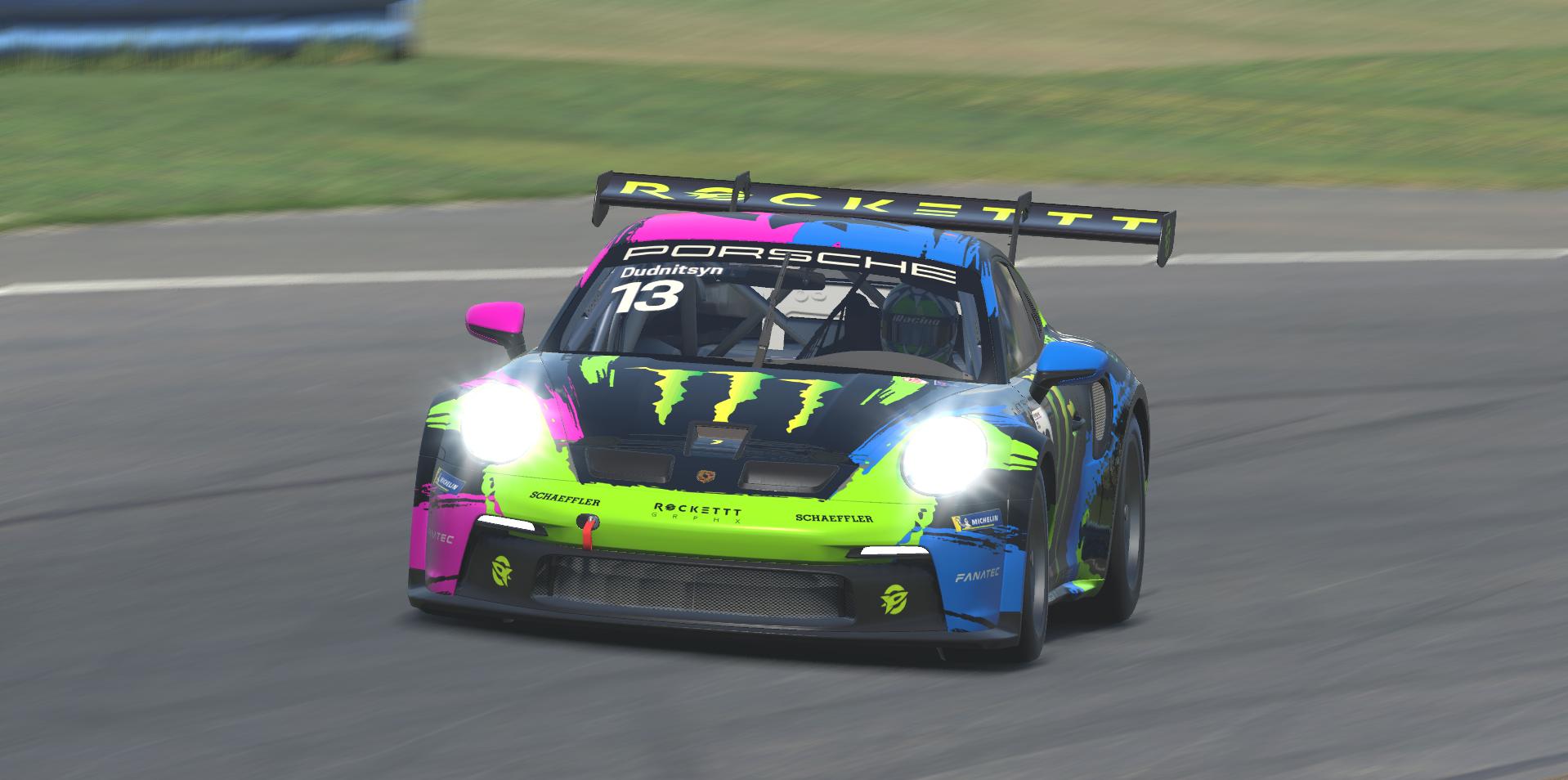 Preview of Monster Energy rockettt grphx Porsche GT3 Cup 992 by Nazar Khrushch
