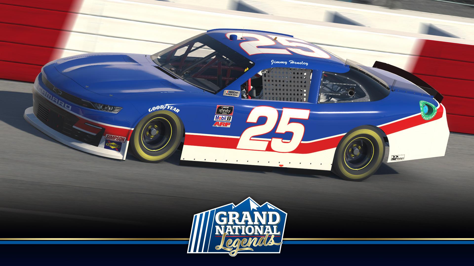Preview of Jimmy Hensley - 1991 - Unsponsored - Grand National Legends by Paul Newton