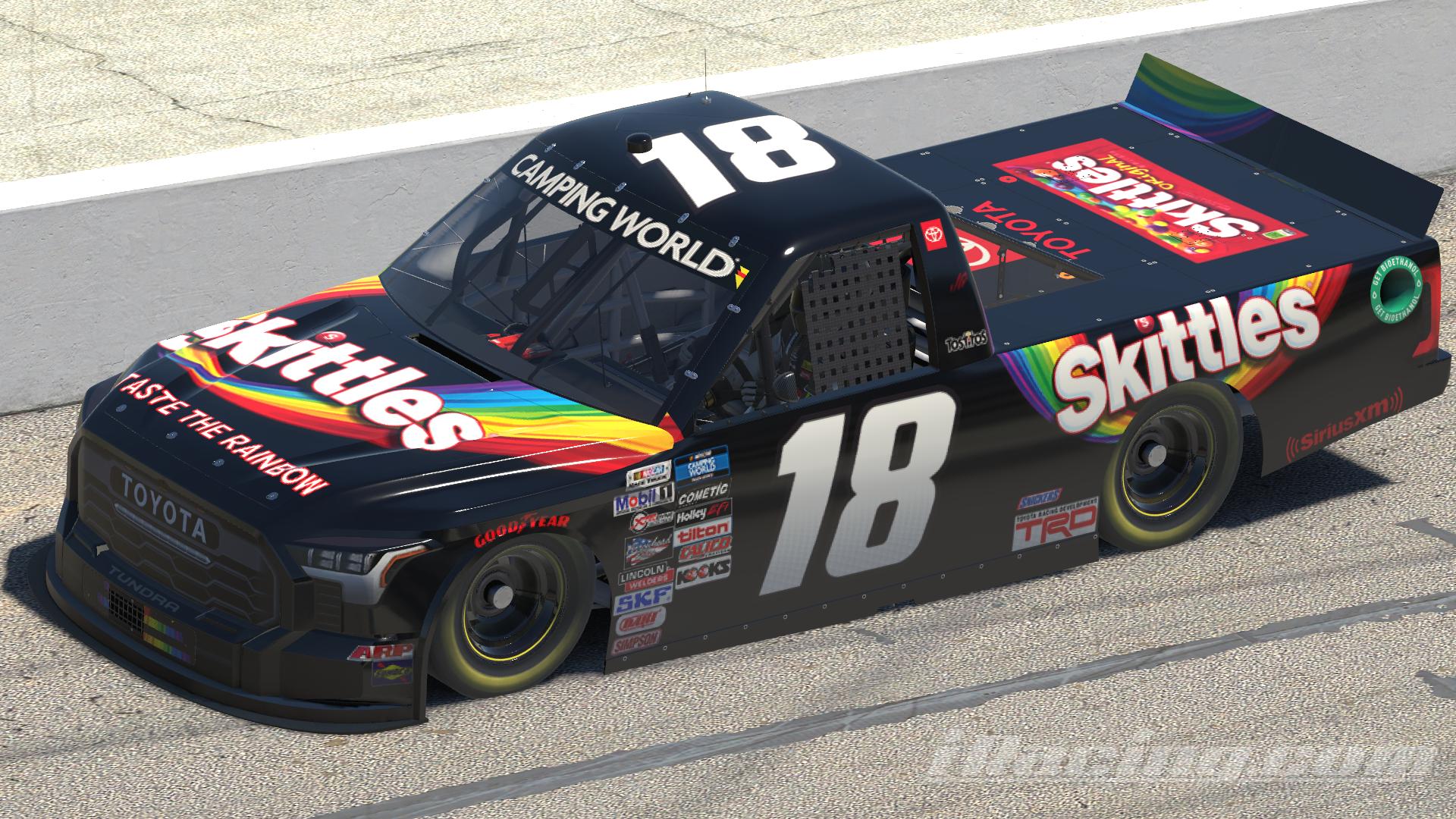 Preview of Fictional Black Skittles Tundra - No Number by Emmanuel Santiago