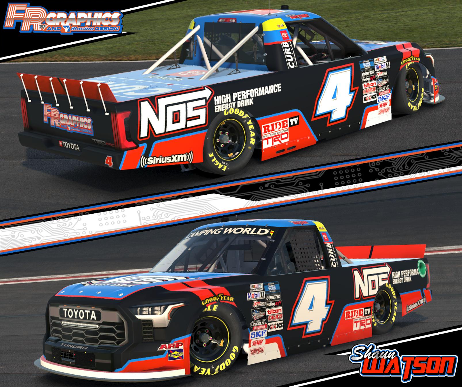 Preview of Shaun Watson NOS Energy Drink NASCAR Camping World Truck Series Toyota Tundra Black by Manix Furqueron
