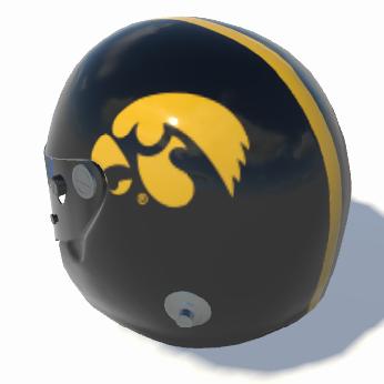 Preview of Helmet Iowa Hawkeyes by Blaise Andrich