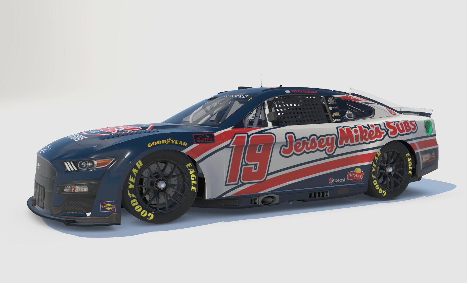 Jersey Mikes NASCAR Cup Series Next Gen Ford Mustang by Travis C