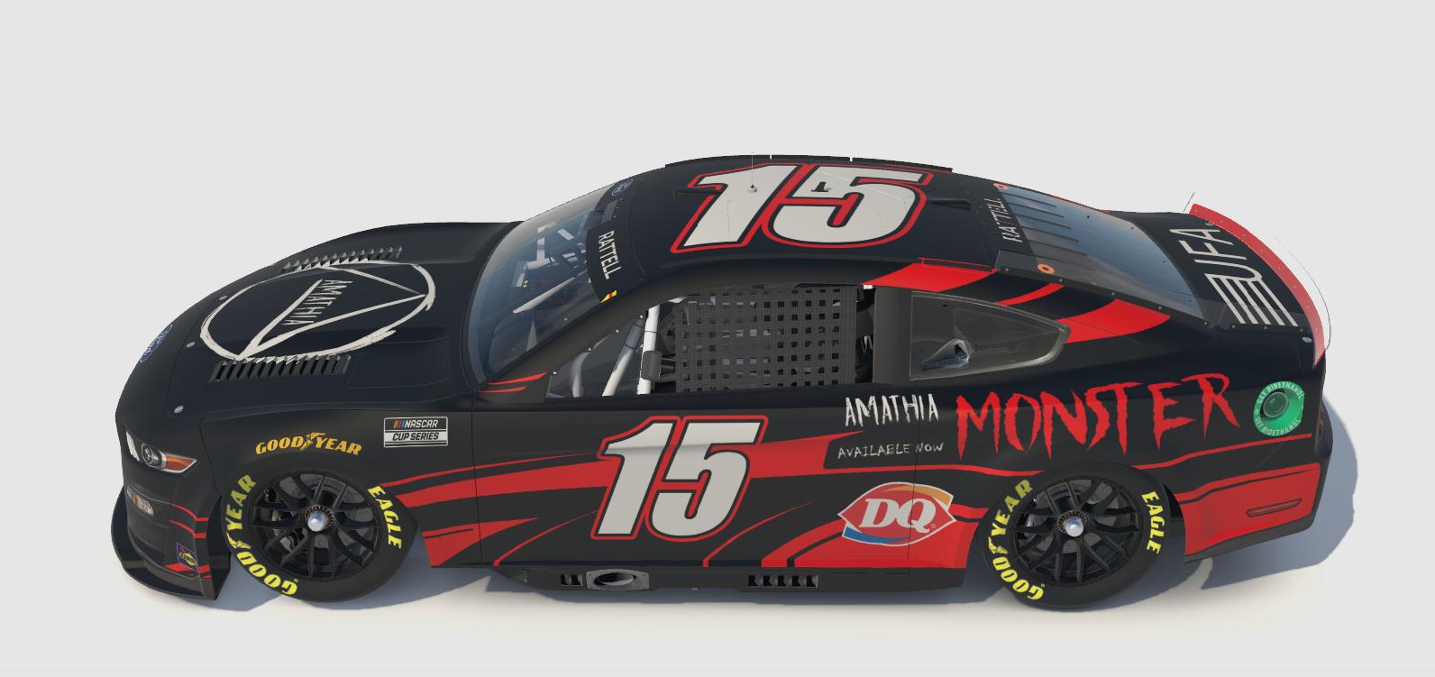 #15 Monster by Amathia Ford Mustang by Andrew Rattell - Trading Paints