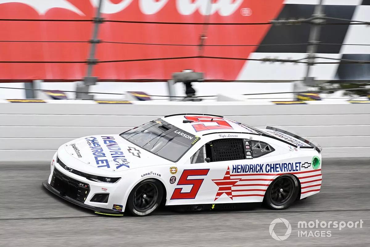 Preview of Kyle Larson #5 Hendrick Chevrolet Throwback 2022 NASCAR Cup Series With Custom Number by Ryan Broderick