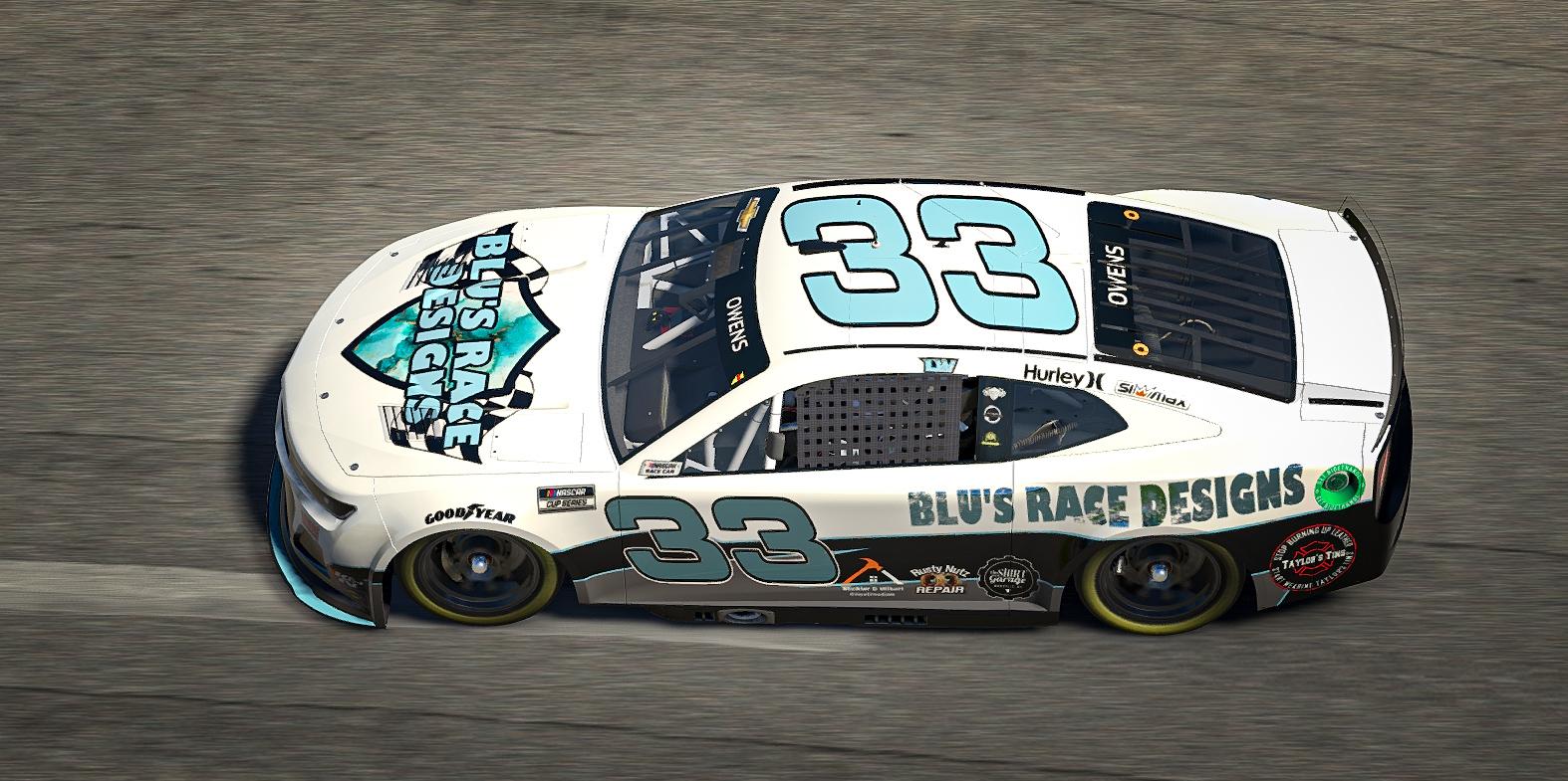 SMS #33 Blus Race Designs NG Camaro by Noah O. - Trading Paints