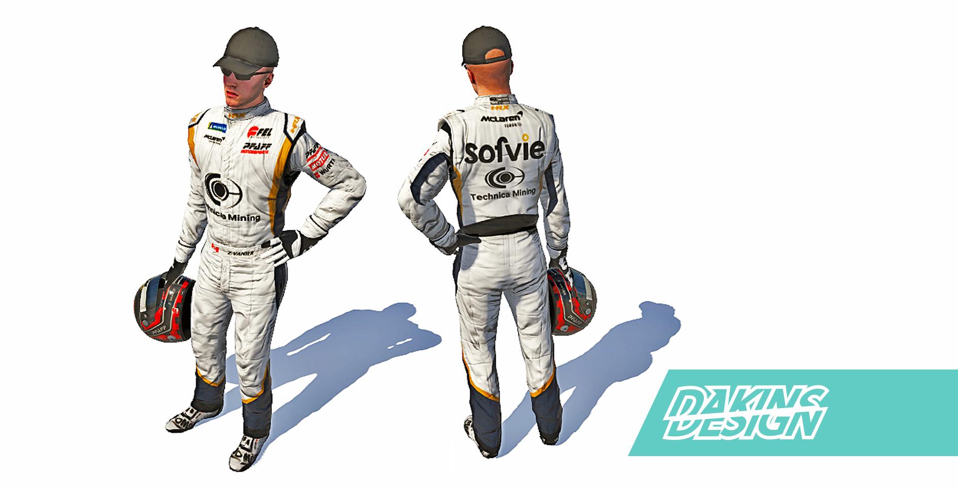 Preview of Pfaff Motorsports Technica Mining 2022 Drivers Suit by Jason Dakins