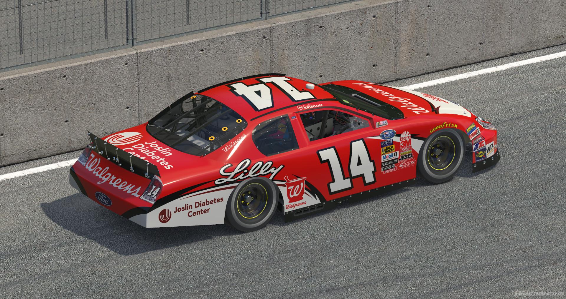 Preview of Kyle Krisiloff Walgreens/Lilly 2007 NASCAR Busch Series Ford Fusion by Aston Rice