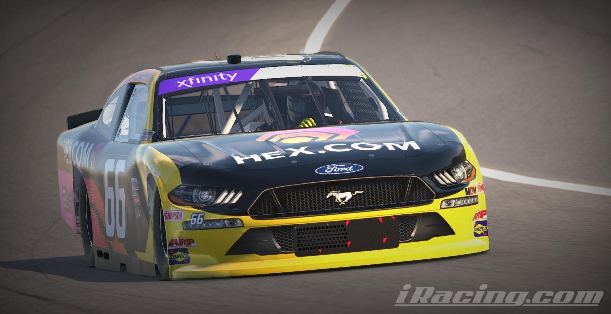 Preview of JJ Yeleys #66 Hex.com Xfinity Ford Mustang (CUSTOM NUMBER) by Aidan L Walker