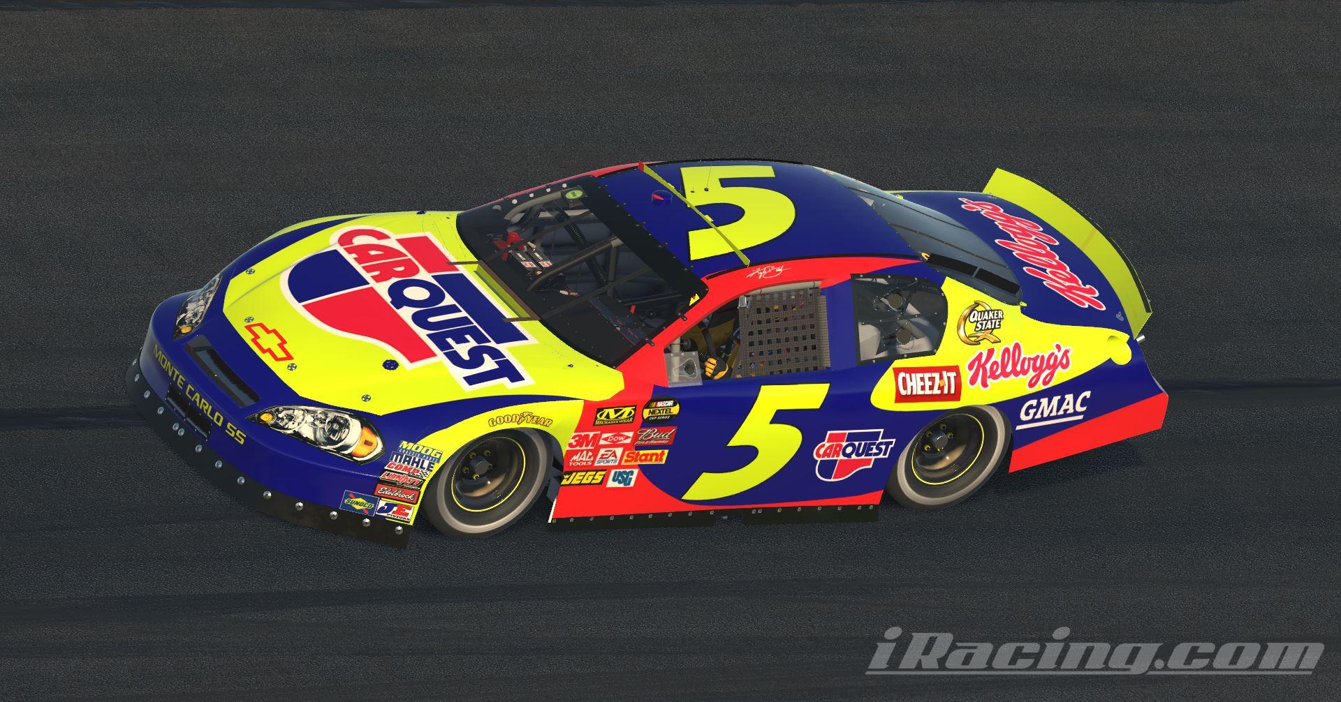 Kyle Busch 5 CarQuest Chevy by Brandon Tregembo Trading Paints