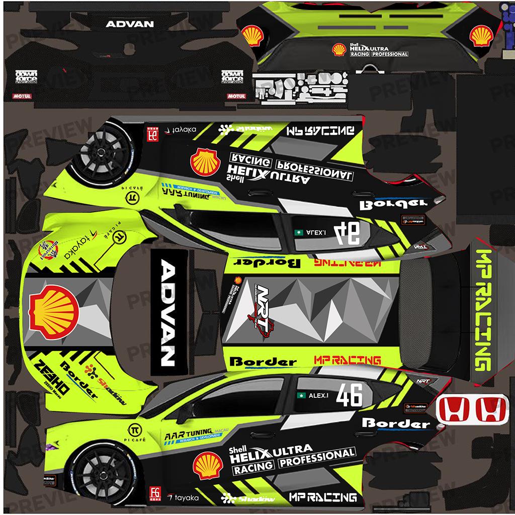 Preview of Shell Helix Ultra Racing TCR HONDA CIVIC TYPE R by Ieong Weng Hong