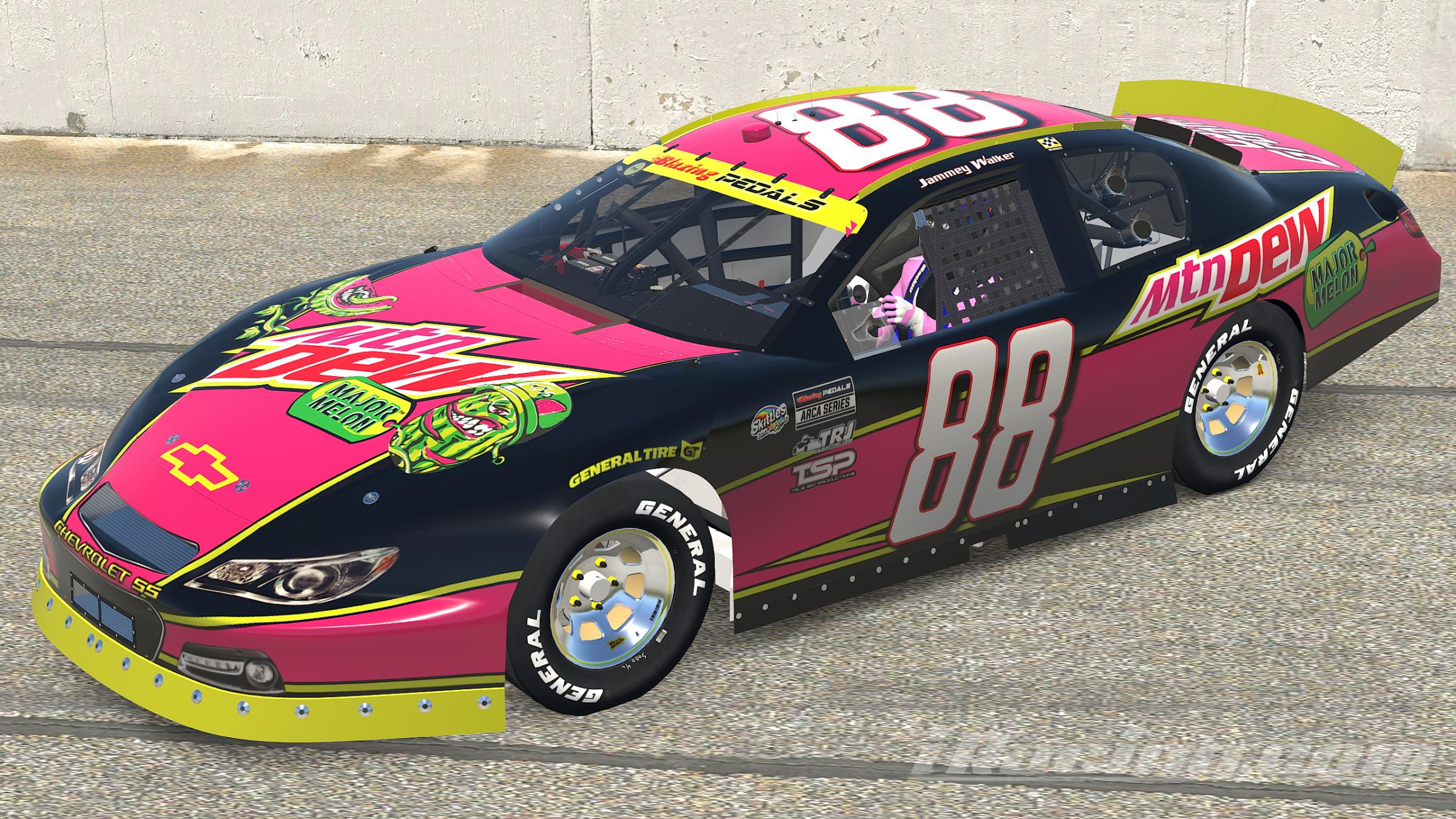 Major Melon Black ARCA 2022 BPL Playoff Custom 88 by Corey Rutherford