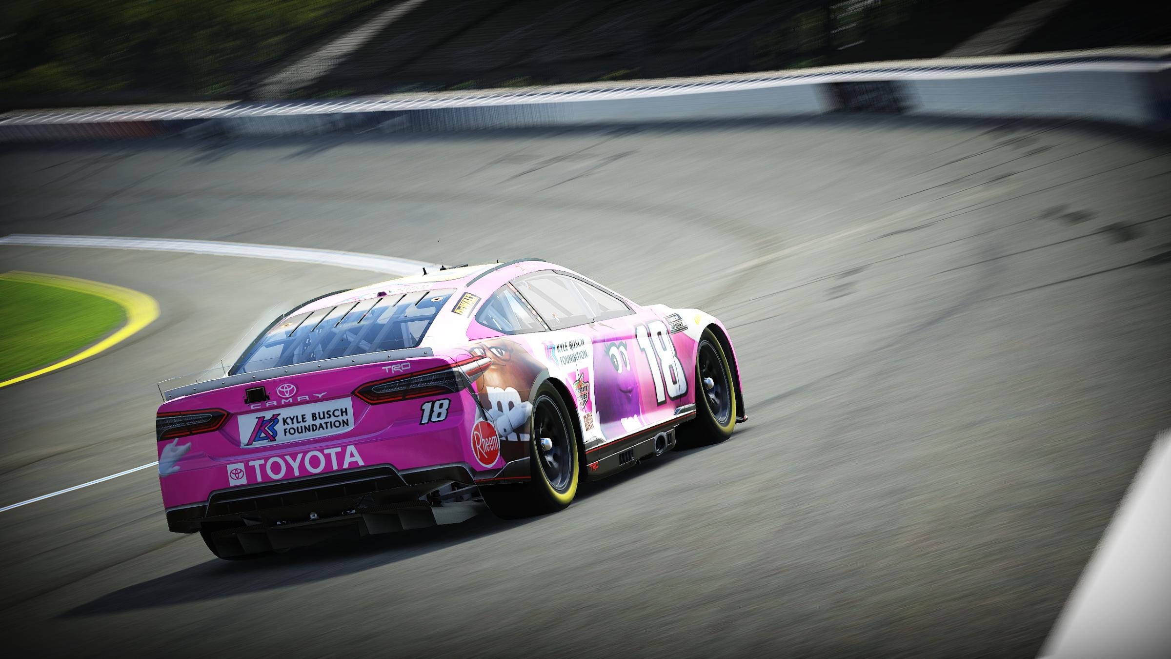 Preview of Kyle Busch 2022 Pink M&Ms Breast Cancer Awarness Camry (Fictional) (No Numbers) by Aledam Contreras