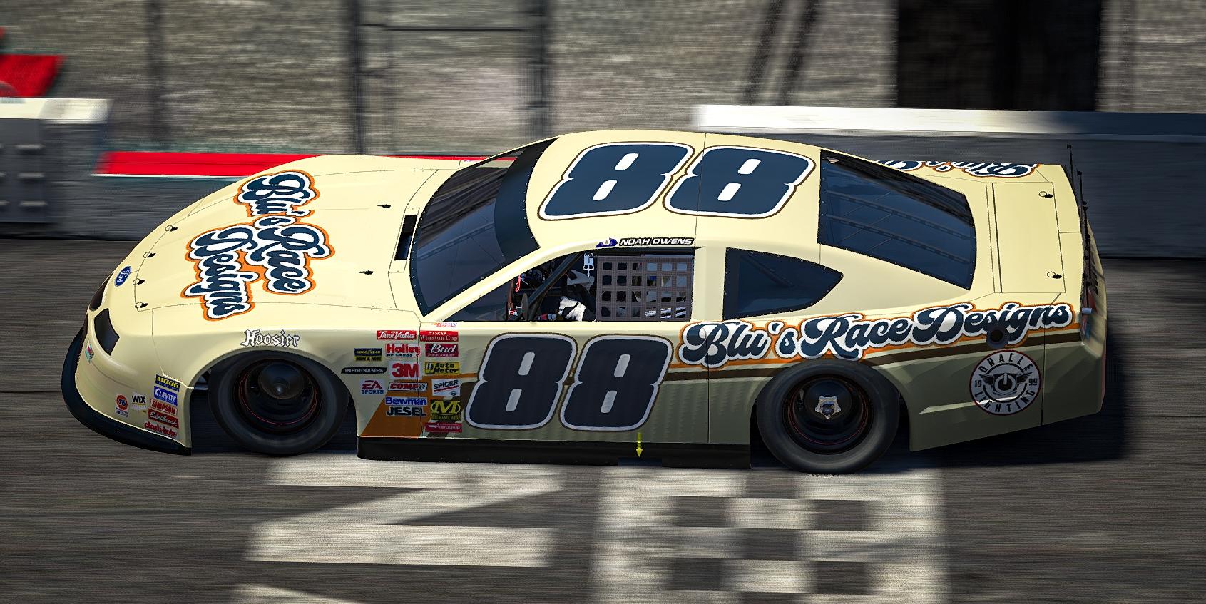 #88 Blus race designs Thunderbird SLM by Noah O. - Trading Paints