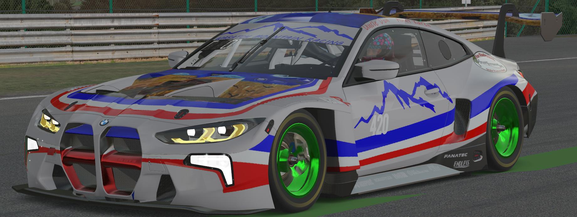 Wasatch Mountain Racing BMW M4 GT3 by Todd Schwarz - Trading Paints