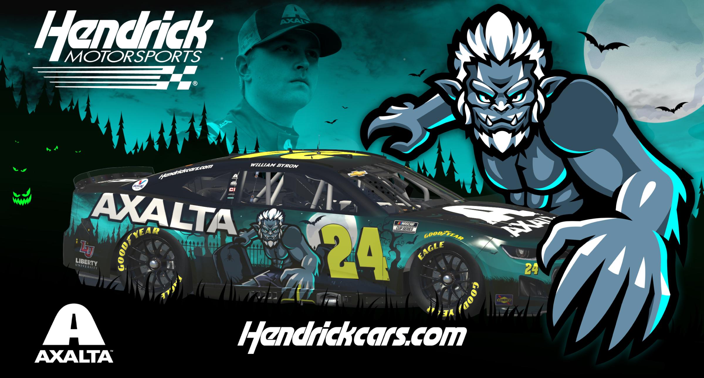 Preview of Halloween 2022 William Byron Axalta Concept Custom # by Steve J Cass