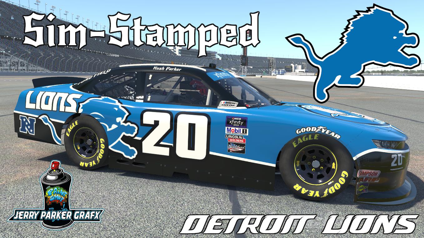 Preview of 2022 Detroit Lions Xfinity Car by Jerry Parker