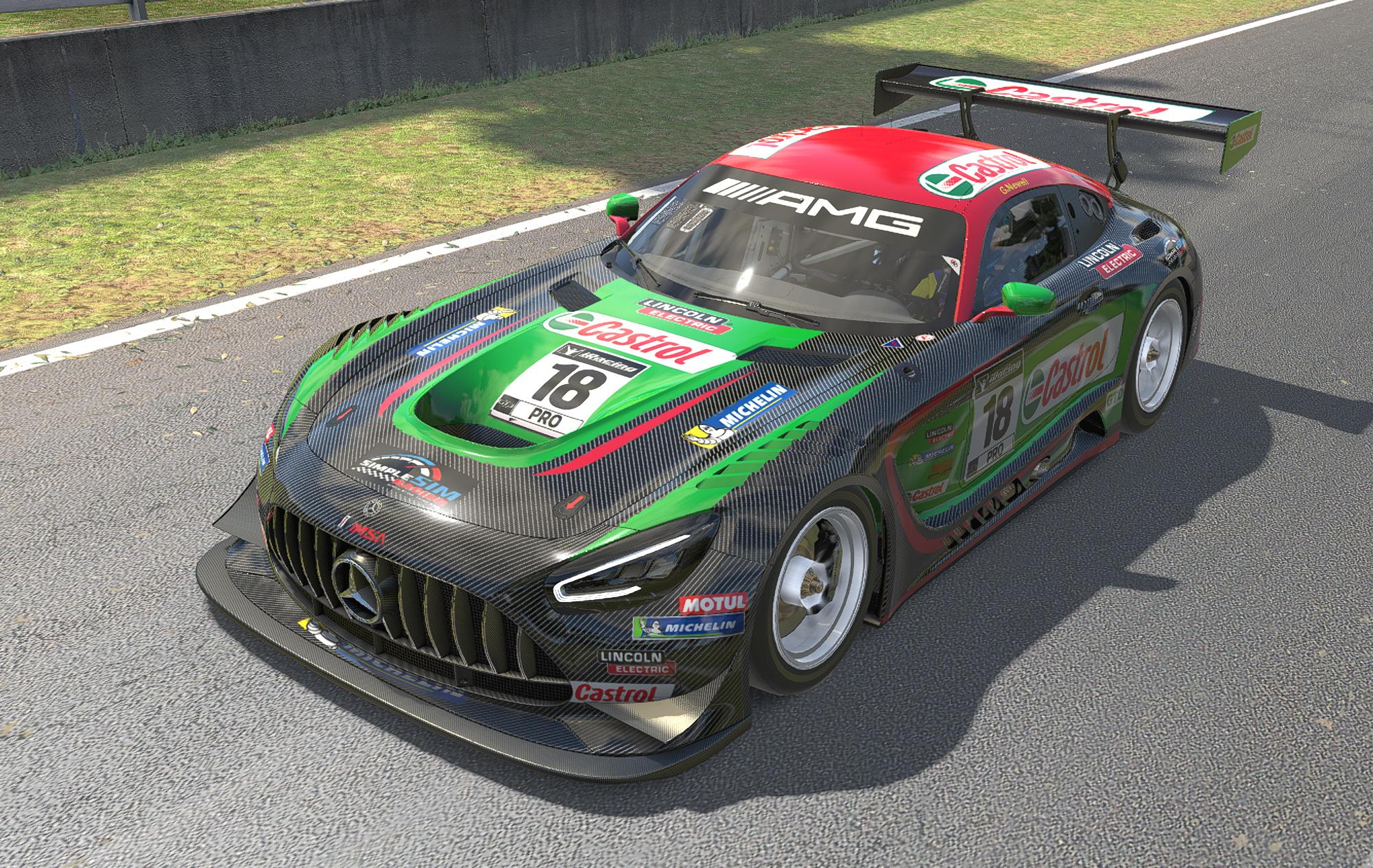 Preview of Castrol Carbon GENE Green Red Mercedes AMG GT3 2020 by Gene N.