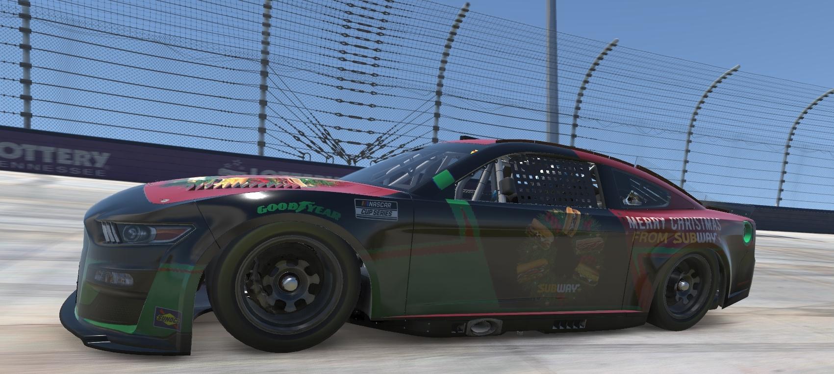 Preview of Subway Christmas Next Gen Ford Mustang by Seth Burciaga