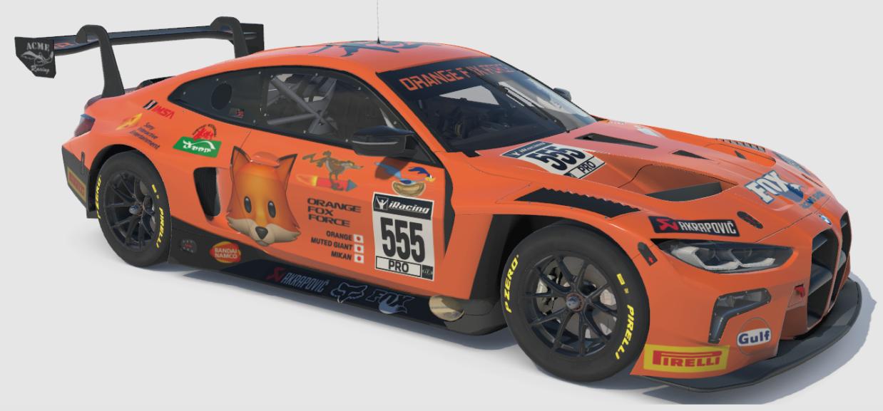 Preview of BMW M4 GT3 OrangeFoxForce Team Paint SUZUKA10h by Yuki Hirose