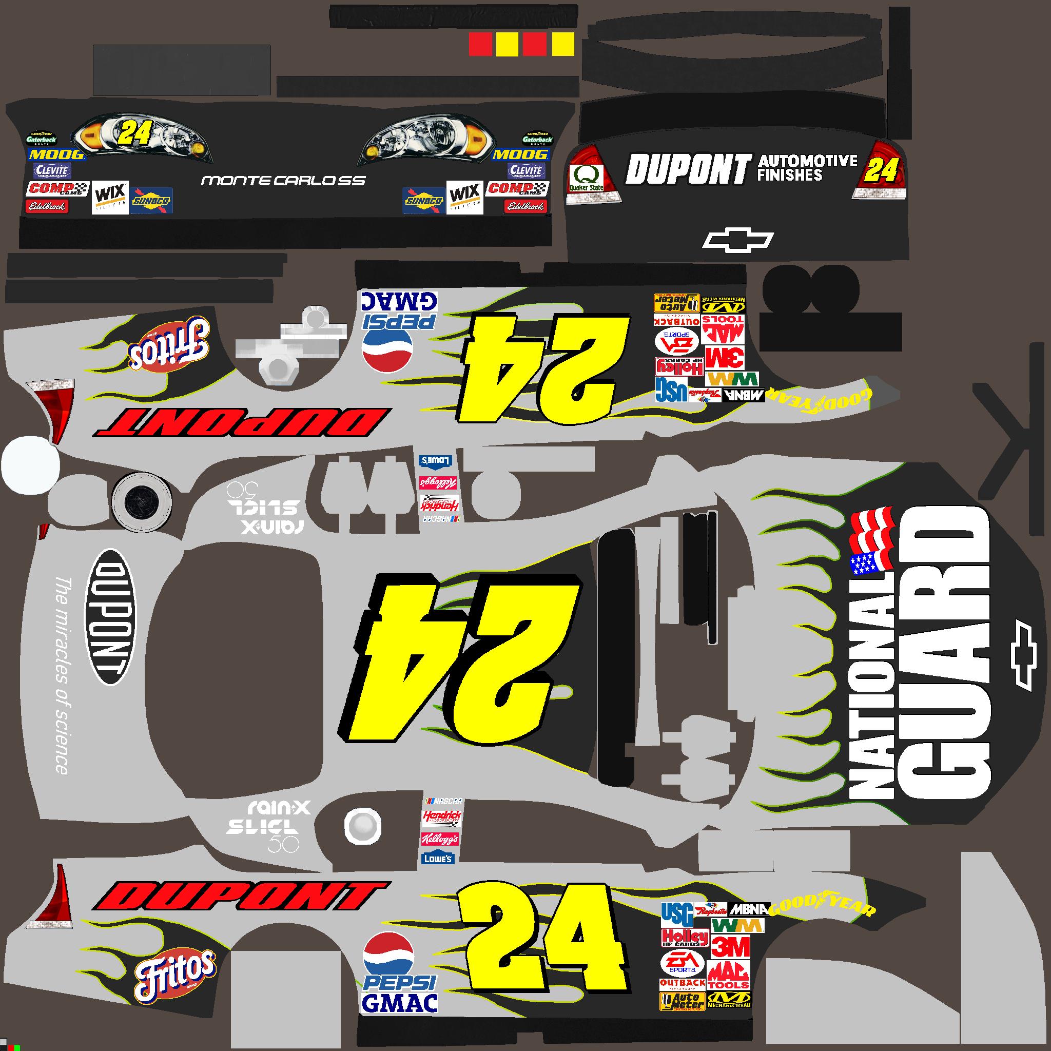 Preview of Jeff Gordon National Guard Grey Flames by Tyler Herblet