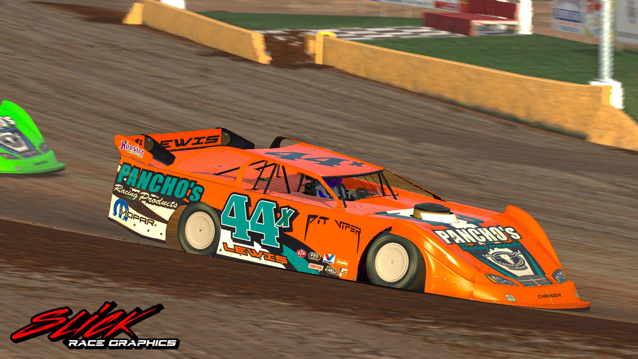 Blaise Lewis 44x Dirt Late Model by Dillan B. - Trading Paints