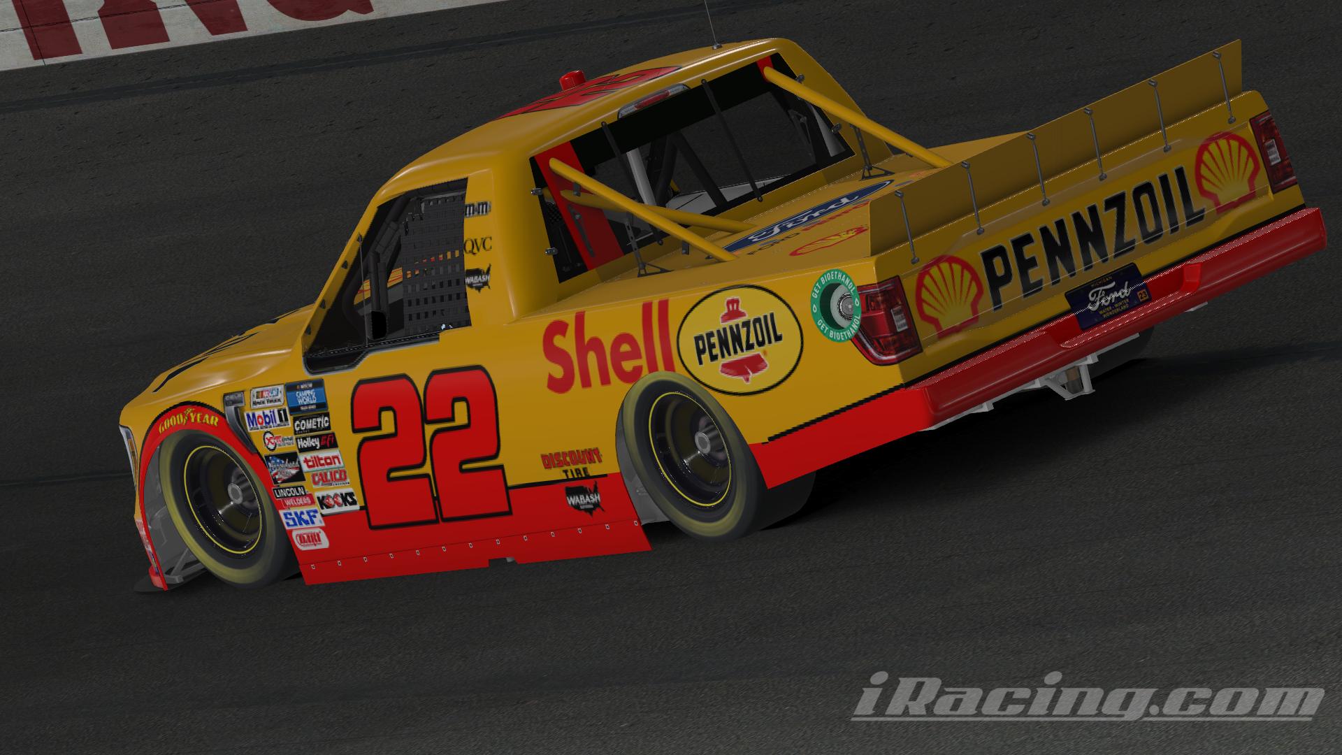 Preview of Fictional Joey Logano Shell Pennzoil F150 - No # by Emmanuel Santiago