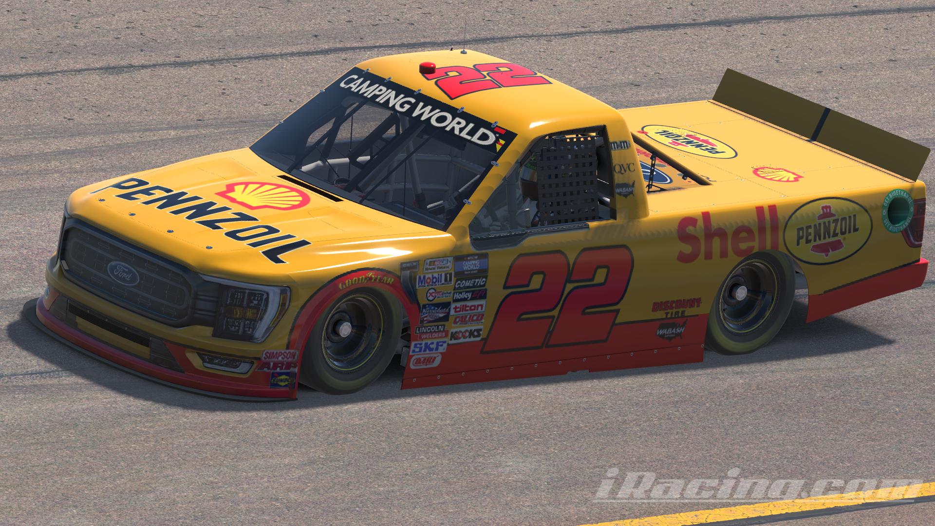 Preview of Fictional Joey Logano Shell Pennzoil F150 - No # by Emmanuel Santiago