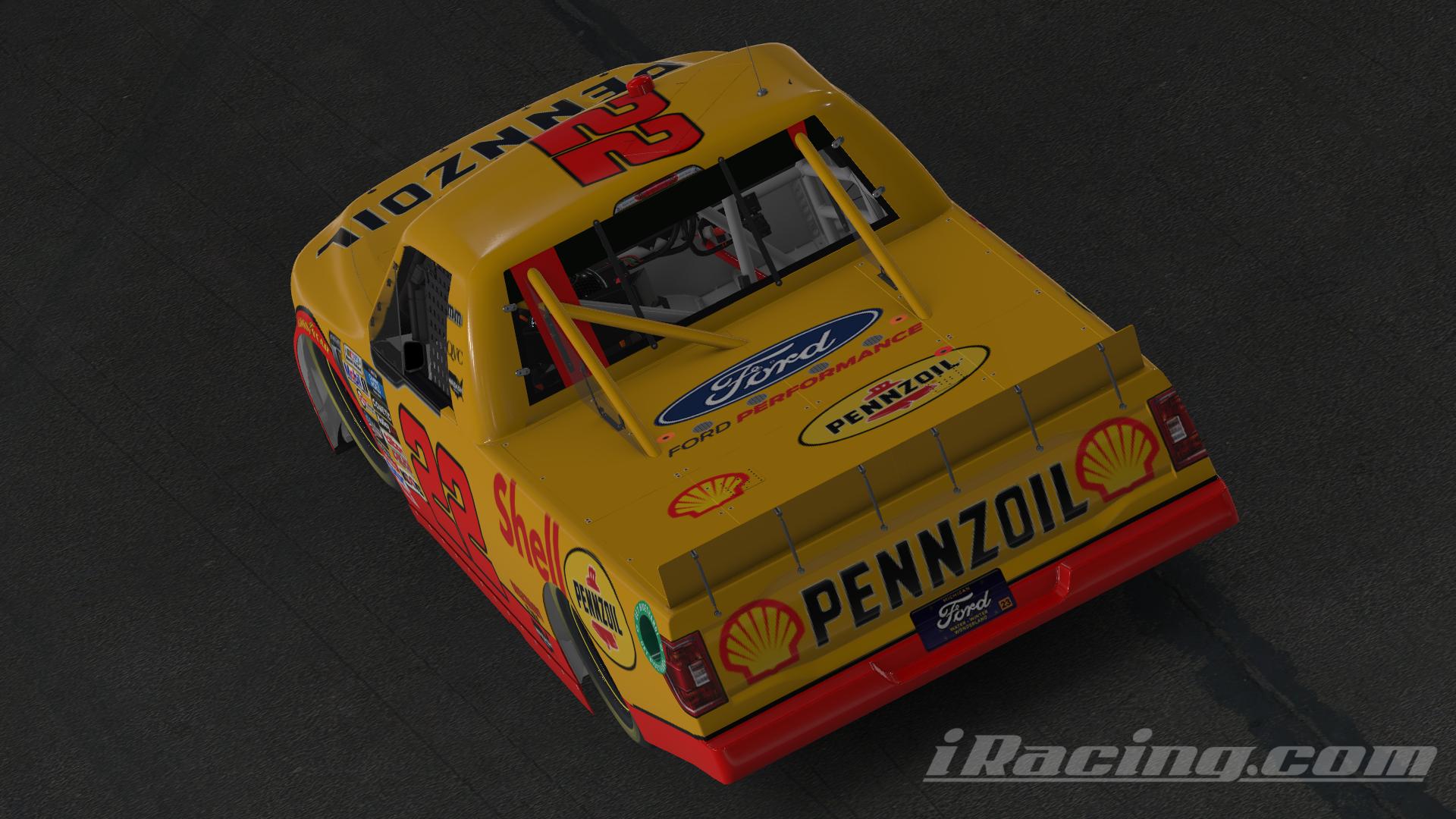 Preview of Fictional Joey Logano Shell Pennzoil F150 - No # by Emmanuel Santiago