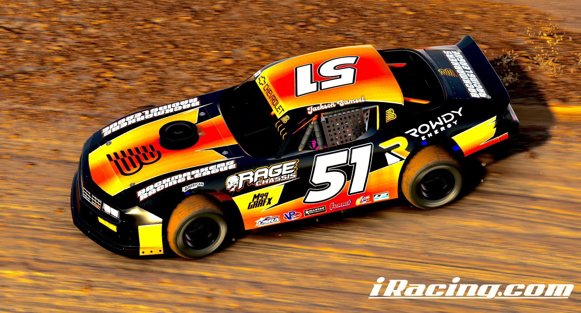 Preview of Jackson Samsel Dirt Street Stock Sim Stamped by Logan Monteith