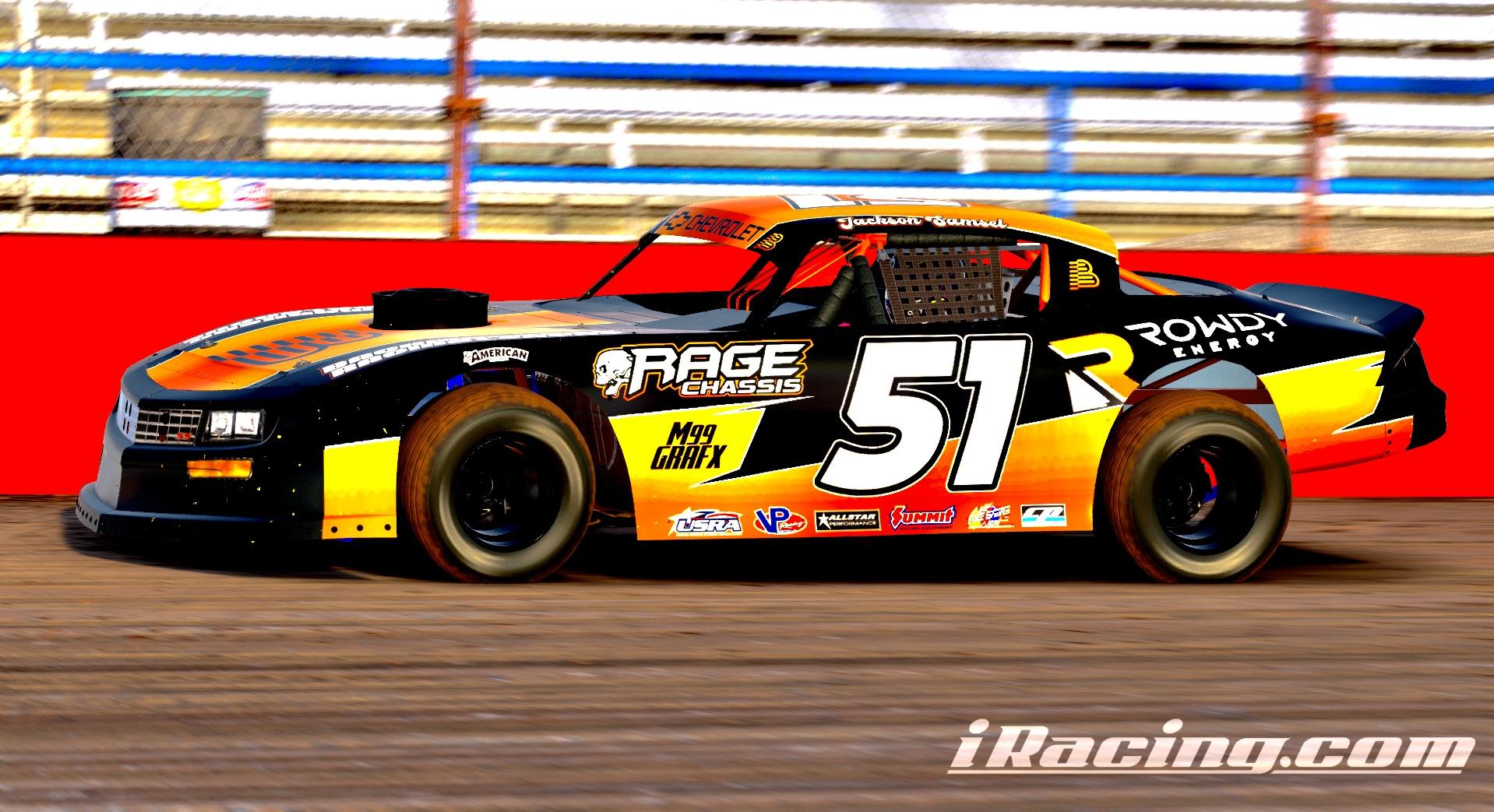 Preview of Jackson Samsel Dirt Street Stock Sim Stamped by Logan Monteith
