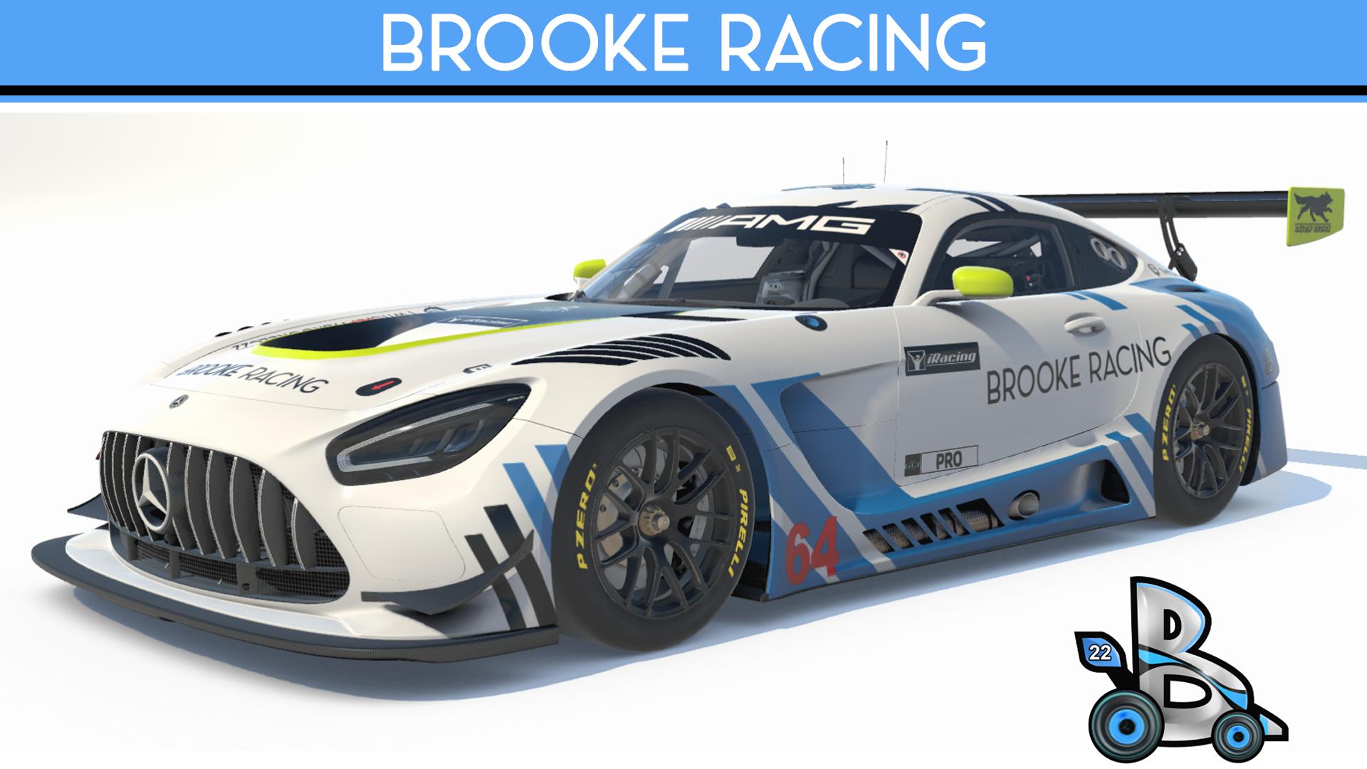 Mercedes AMG GT3 Brooke Racing by Lucas da Costa - Trading Paints