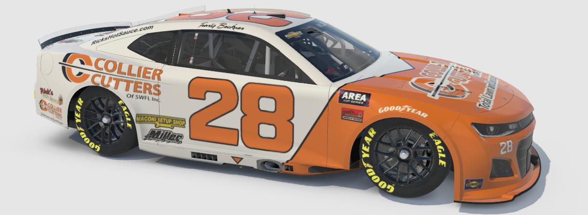 Preview of Travis Beckner #28 1983-84 Cale Yarborough Hardees Throwback by Dawson Miller2