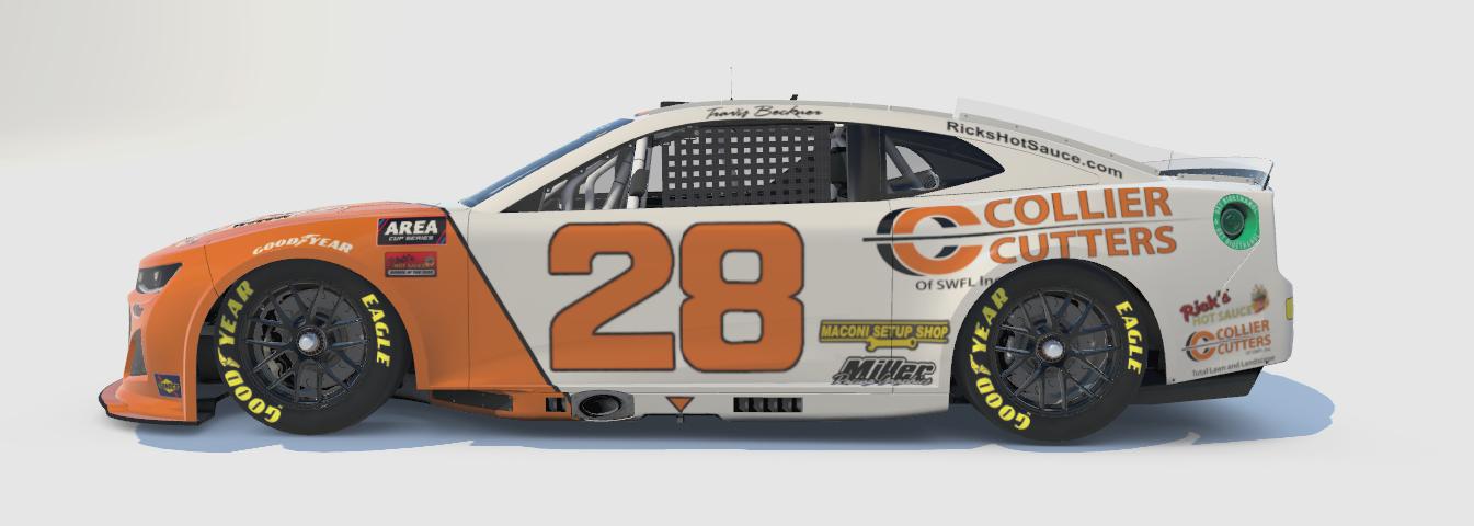 Preview of Travis Beckner #28 1983-84 Cale Yarborough Hardees Throwback by Dawson Miller2