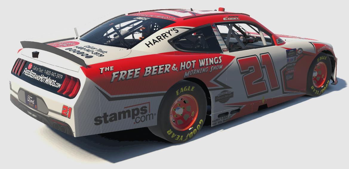 Preview of Free Beer and Hot Wings Xfinity Ford Mustang by Rich Engel