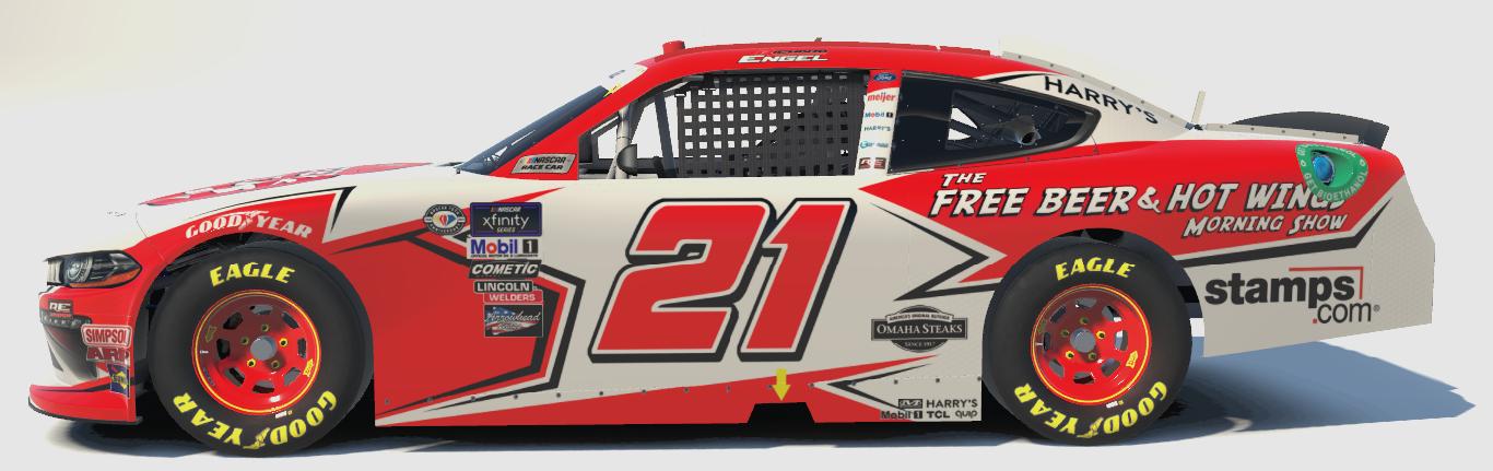 Preview of Free Beer and Hot Wings Xfinity Ford Mustang by Rich Engel